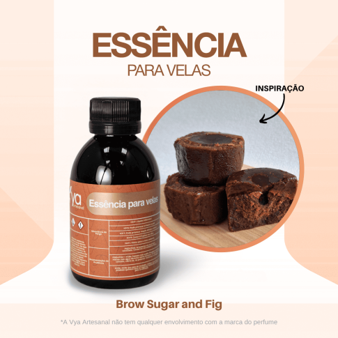 Essencia Para Velas Brow Sugar And Fig VA 100ml Essencia Para Velas Brow Sugar And Fig VA 100ml