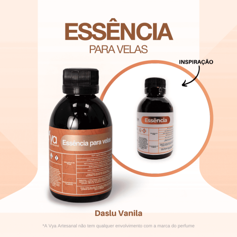 Essencia Para Velas Daslu Vanila VA 100ml Essencia Para Velas Daslu Vanila VA 100ml