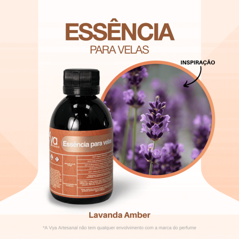 Essencia Para Velas Lavanda Ambar VA 100ml Essencia Para Velas Lavanda Ambar VA 100ml