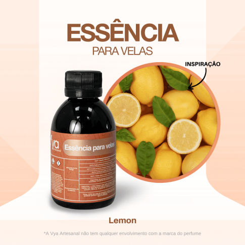 Essencia Para Velas Lemon VA 100ml Essencia Para Velas Lemon VA 100ml