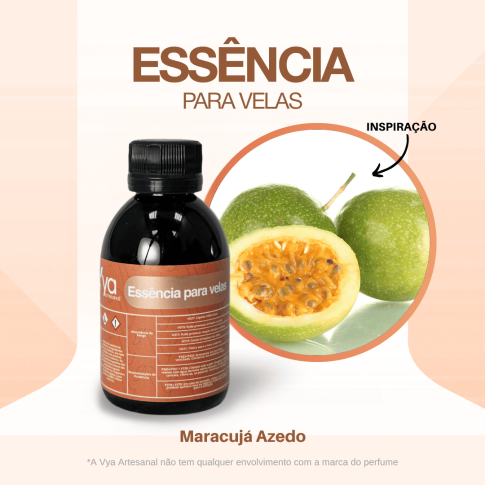 Essencia Para Velas Maracujá Azedo VA 100ml Essencia Para Velas Maracujá Azedo VA 100ml