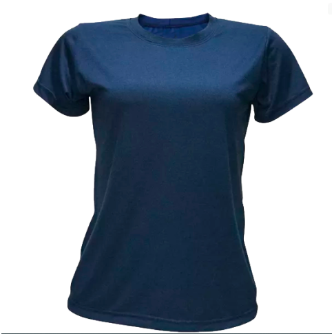 Camiseta Baby Look Azul Escuro XGG 100% Algodao Camiseta Baby Look Azul Escuro XGG 100% Algodao