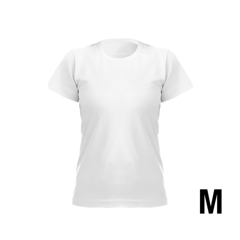 Camiseta Baby Look Branca M 100% Poliester Camiseta Baby Look Branca M 100% Poliester