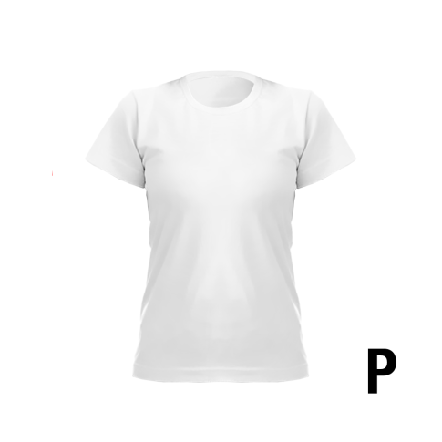 Camiseta Baby Look Branca P 100% Poliester Camiseta Baby Look Branca P 100% Poliester