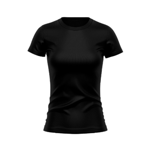 Camiseta Baby Look Preta P 100% Algodao Camiseta Baby Look Preta P 100% Algodao