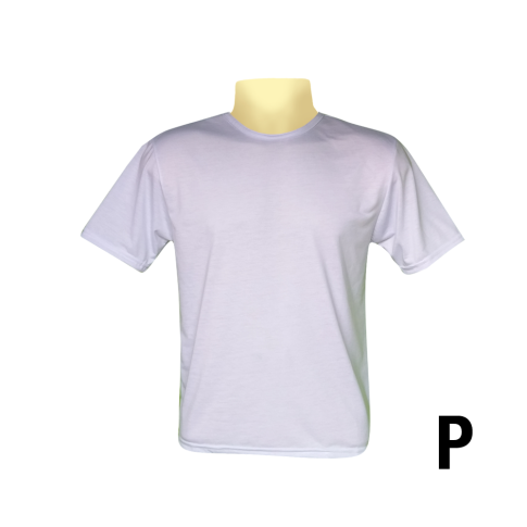 Camiseta Adulto Branca 100% Poliester Premium - P
