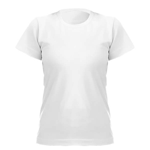 Camiseta Baby Look Branca M Poliester C/ Elastano Camiseta Baby Look Branca M Poliester C/ Elastano