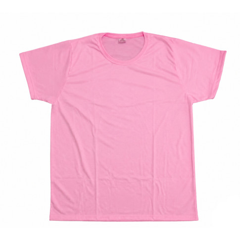 Camiseta Adulto Rosa BB 100% Poliester Premium - XGG Camiseta Adulto Rosa BB 100% Poliester Premium - XGG