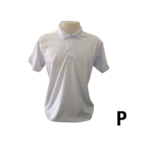 Camiseta Polo Branca 100% Poliester - P Camiseta Polo Branca 100% Poliester - P