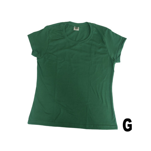 Camiseta Baby Look Verde Escuro G 100% Algodao Camiseta Baby Look Verde Escuro G 100% Algodao