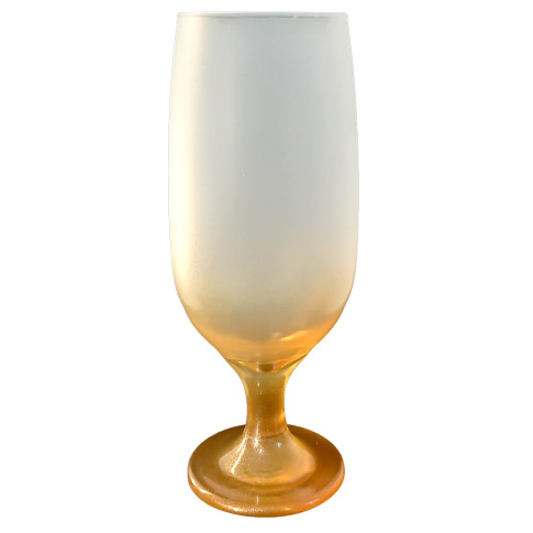 Taça Floripa 300ml Vidro Jateada Dourada P/ Sublimaçao Taça Floripa 300ml Vidro Jateada Dourada P/ Sublimaçao