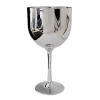 Taça Gin Happy 550ml Metalizado Prata Taça Gin Happy 550ml Metalizado Prata