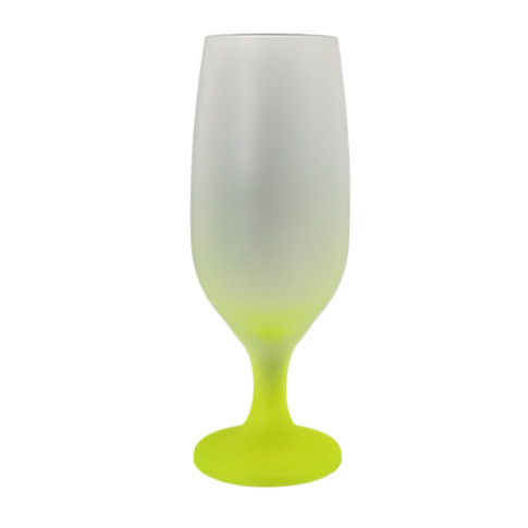 Taça Floripa 300ml Vidro Degrade Jateada Amarelo P/ Sublimaçao Taça Floripa 300ml Vidro Degrade Jateada Amarelo P/ Sublimaçao