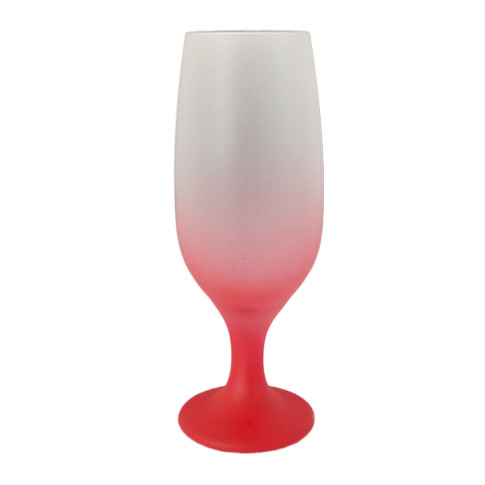 Taça Floripa 300ml Vidro Degrade Jateada Vermelha P/ Sublimaçao Taça Floripa 300ml Vidro Degrade Jateada Vermelha P/ Sublimaçao