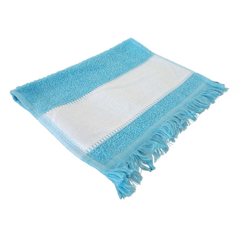 Toalha Lavabinho Franja Para Sublimaçao Azul Claro Toalha Lavabinho Franja Para Sublimaçao Azul Claro
