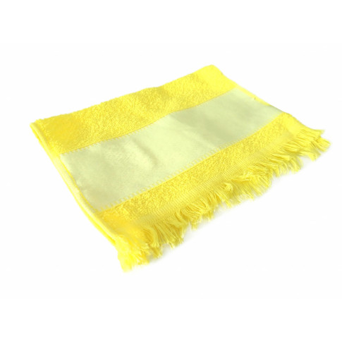 Toalha Lavabinho Franja Para Sublimaçao Amarelo Toalha Lavabinho Franja Para Sublimaçao Amarelo