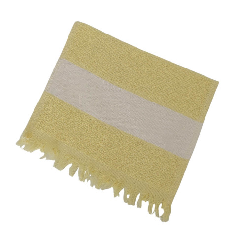 Toalha Lavabinho Franja Para Sublimaçao Amarelo Canario Toalha Lavabinho Franja Para Sublimaçao Amarelo Canario
