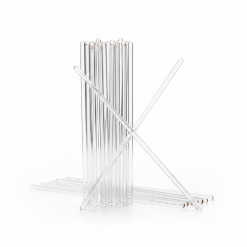 Bastão de Vidro Maciço 8x300mm Bastão de Vidro Maciço 8x300mm