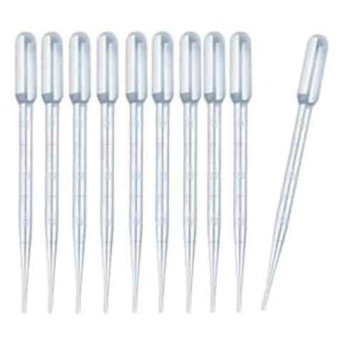 Kit Pipeta Plastica 3ml Com 10 unidades Kit Pipeta Plastica 3ml Com 10 unidades