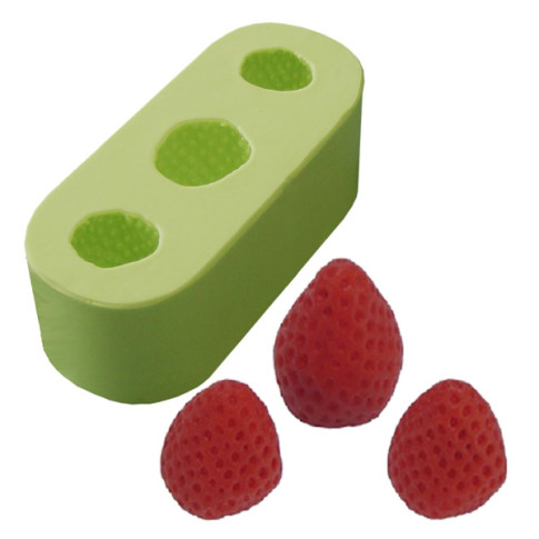 Molde Morango Mini (3 cav.) Molde Morango Mini (3 cav.)