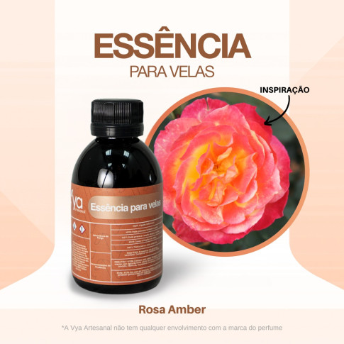 Essencia Para Velas Rosa Amber VA 100ml Essencia Para Velas Rosa Amber VA 100ml