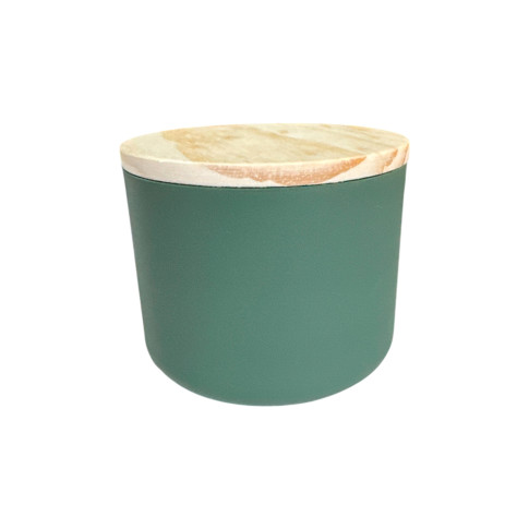Frasco Para Vela Cozy 225ml Verde C/ Tampa Pinus Frasco Para Vela Cozy 225ml Verde C/ Tampa Pinus