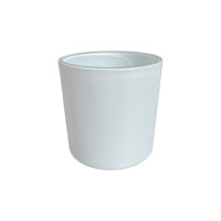 Copo De Vidro Branco Fosco Para Vela 265ml Copo De Vidro Branco Fosco Para Vela 265ml
