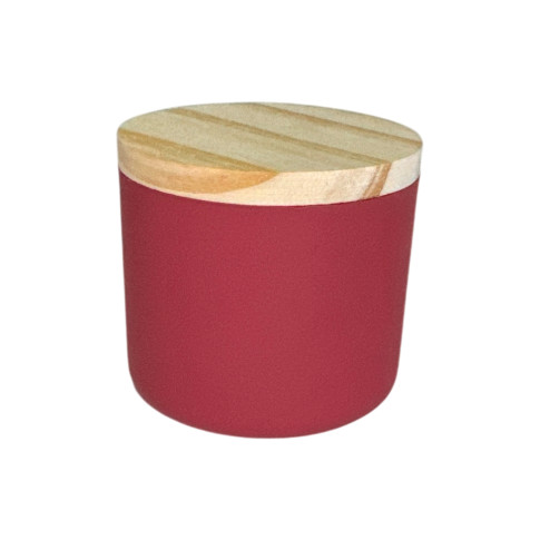 Frasco Para Vela Cozy 70ml Carmin C/ Tampa Pinus Frasco Para Vela Cozy 70ml Carmin C/ Tampa Pinus