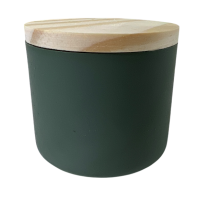 Frasco Para Vela Cozy 70ml Verde C/ Tampa Pinus