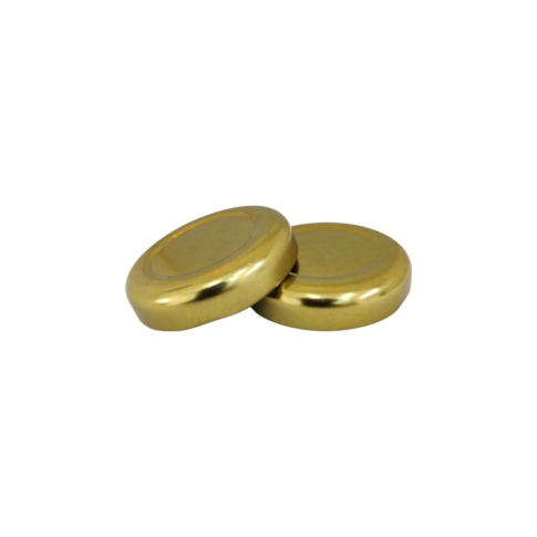 Tampa Metalica Dourada 38mm Para Potes De Vidro 40ml Tampa Metalica Dourada 38mm Para Potes De Vidro 40ml