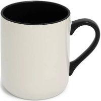 Caneca Cer. 325ml Branca - Imperial Interna e Alça Preta - Live P/ Sublimaçao Caneca Cer. 325ml Branca - Imperial Interna e Alça Preta - Live P/ Sublimaçao