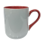 Caneca Cer. 325ml Branca - Imperial Interna e Alça Salmão - Live P/ Sublimaçao