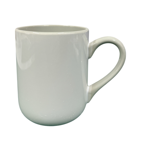 Caneca Cer. 325ml Branca - Imperial Interna e Alça Cinza - Live P/ Sublimaçao