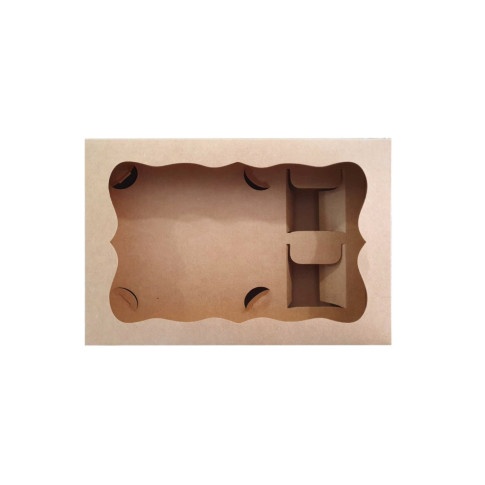 Caixinha P/ 2 Canecas e 1 Azulejo De Papel Duplex Kraft Caixinha P/ 2 Canecas e 1 Azulejo De Papel Duplex Kraft