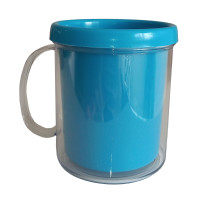 Caneca Acrilica Com Rosca Azul Escuro