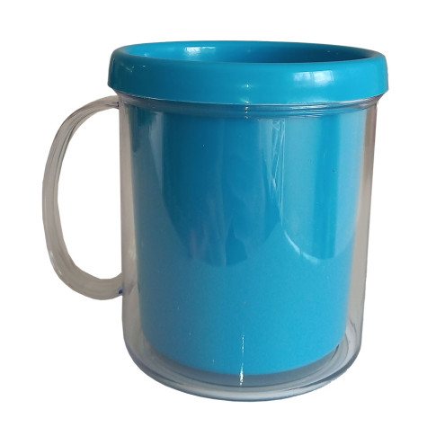 Caneca Acrilica Com Rosca Azul Escuro Caneca Acrilica Com Rosca Azul Escuro