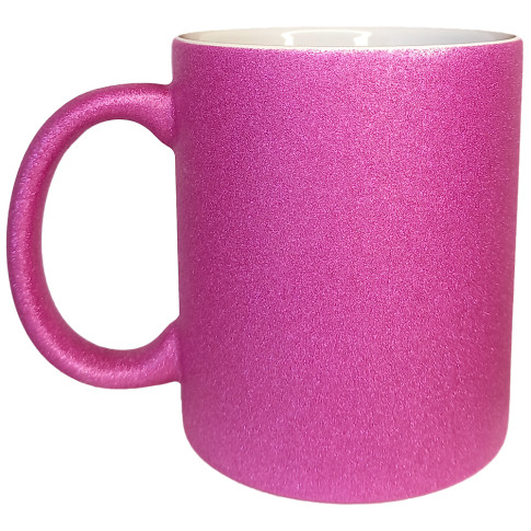 Caneca Cer. 325ml Sublimatica - Glitter Pink Live Caneca Cer. 325ml Sublimatica - Glitter Pink Live
