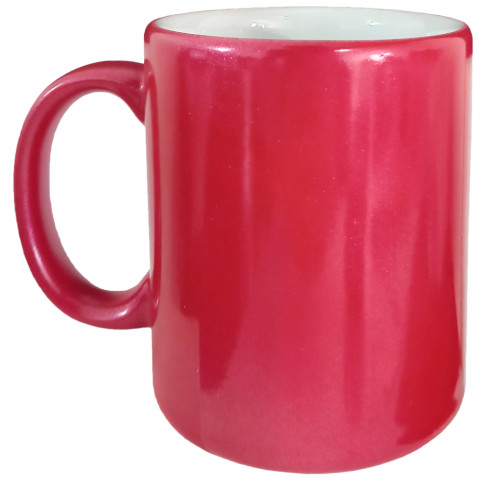 Caneca Cer. 325ml Sublimatica - Perolada Vermelho Sublime Caneca Cer. 325ml Sublimatica - Perolada Vermelho Sublime
