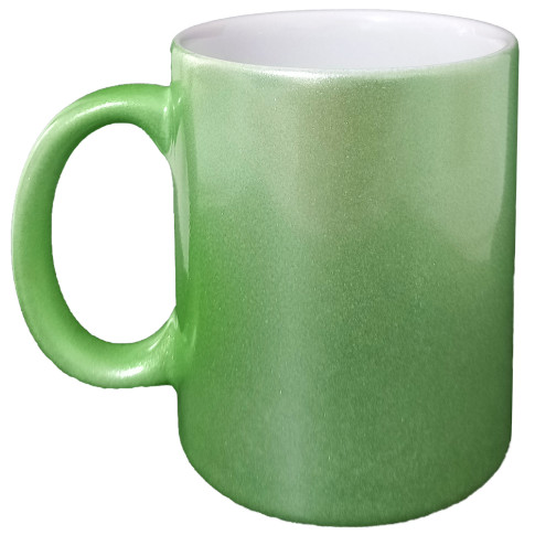 Caneca Cer.325ml Sublimatica - Perolada Verde Sublime Caneca Cer.325ml Sublimatica - Perolada Verde Sublime