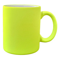 Caneca Cer. 300ml Amarelo Neon Sublime Caneca Cer. 300ml Amarelo Neon Sublime