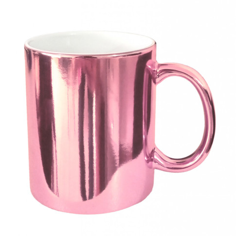Caneca Cer. 325ml Sublimatica - Rosa Cromada Live Caneca Cer. 325ml Sublimatica - Rosa Cromada Live