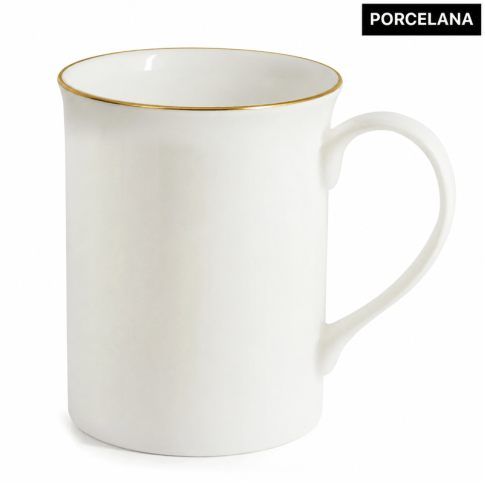 Caneca 295ml Porcelana Branca - Live P/ Sublimação Caneca 295ml Porcelana Branca - Live P/ Sublimação