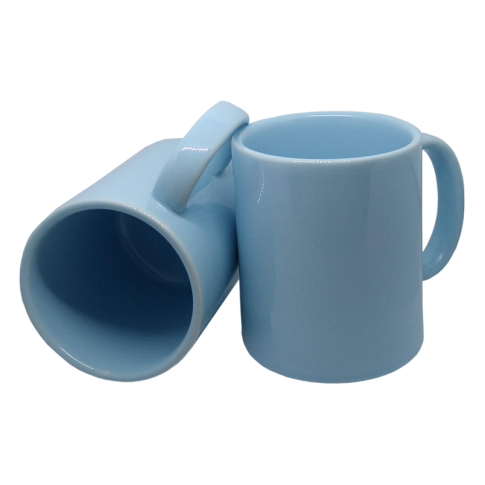 Caneca Cer. 300ml - Azul Claro Pastel Sublime Caneca Cer. 300ml - Azul Claro Pastel Sublime