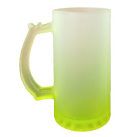 Caneca De Chopp Em Vidro 460ml Degrade Amarelo P/ Sublimaçao- Sublime Caneca De Chopp Em Vidro 460ml Degrade Amarelo P/ Sublimaçao- Sublime