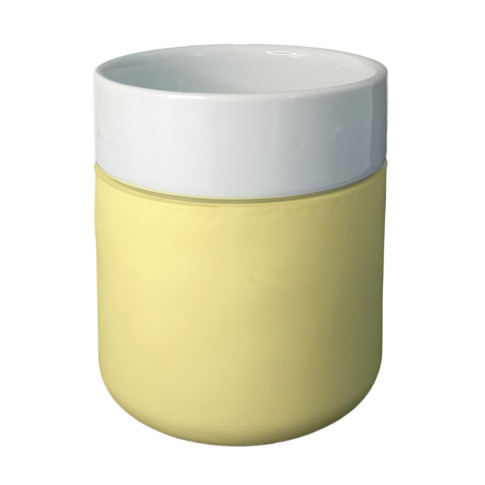 Copo De Porcelana Com Capa De Silicone Creme