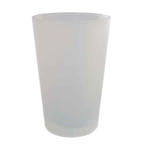 Copo De Cerveja de Vidro Caldereta 350ml Jateado  P/ Sublimação