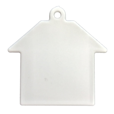 Chaveiro de Polimero Casinha - Branco C/ 10 Un P/ Sublimação Chaveiro de Polimero Casinha - Branco C/ 10 Un P/ Sublimação