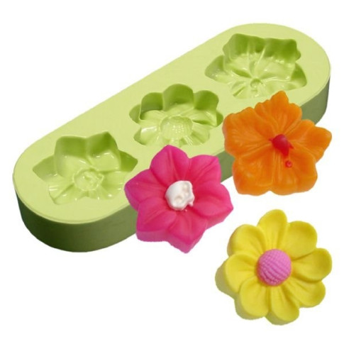 Molde Flores Com Hibisco (3 cav.)