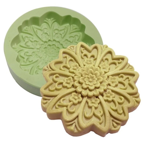 Molde Rosacea Com Flores