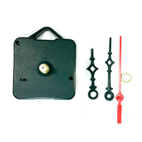 Kit Maquina Relogio Quartz e Ponteiros Pretos - 2,1cm Kit Maquina Relogio Quartz e Ponteiros Pretos - 2,1cm
